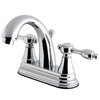 Kingston Brass KS7611TAL 4" Centerset Bathroom Faucet, Polished Chrome KS7611TAL